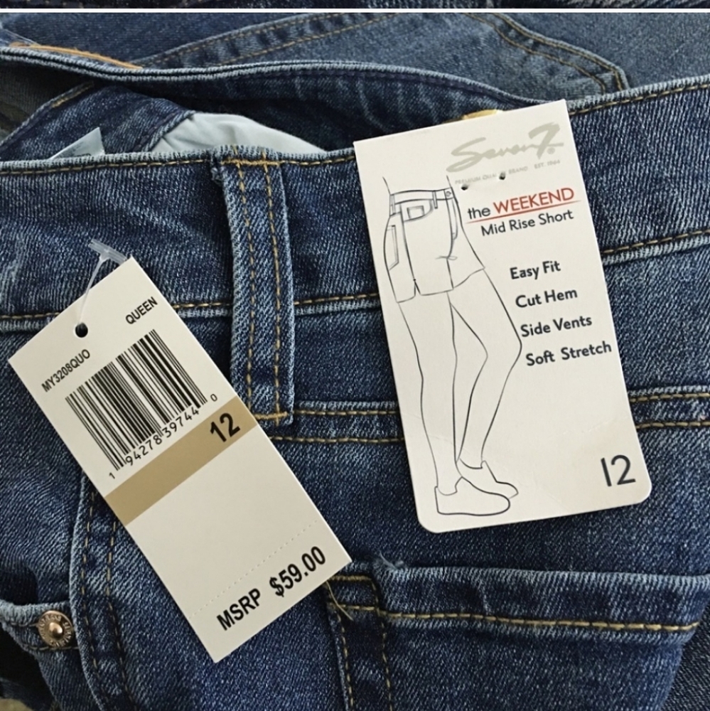 SEVEN7 Seven 7 Queen Weekend Short Shorts Denim Jean Shorts